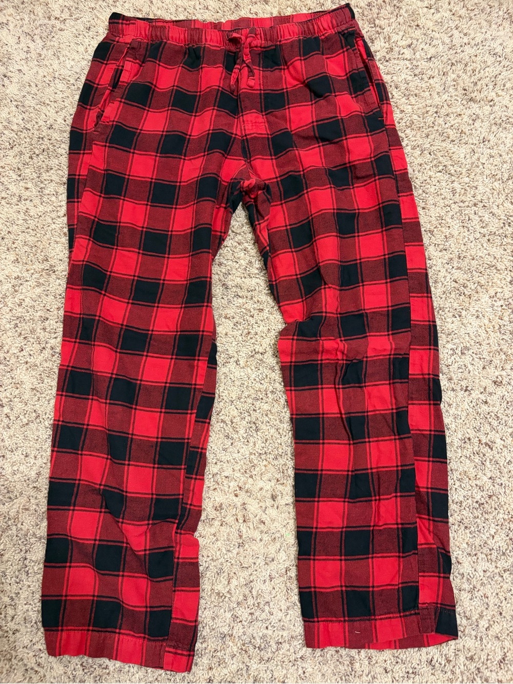 GAP Red & Black Plaid Bottoms - Cozy Lounge Pants